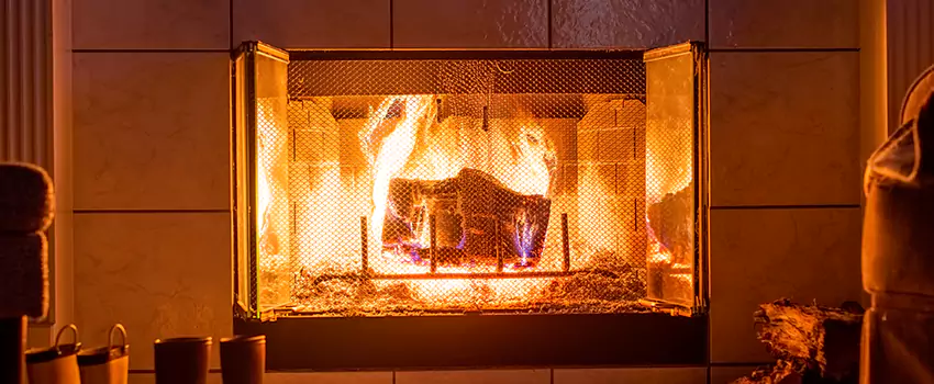 Mendota Hearth Landscape Fireplace Installation in Flagstaff, Arizona