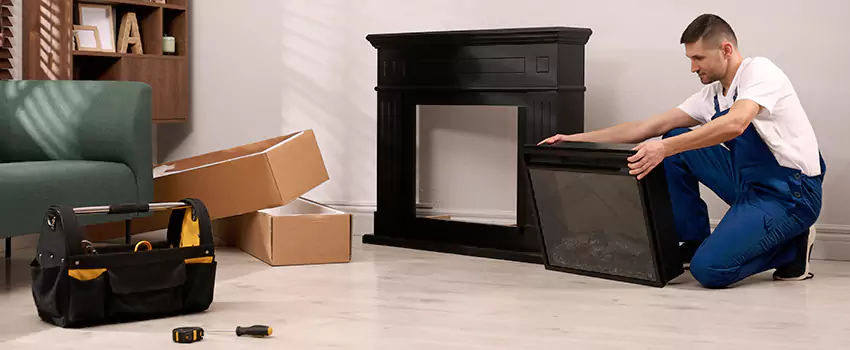 Old Rusted Metal Fireplace Repair And Replacement in Flagstaff, AZ